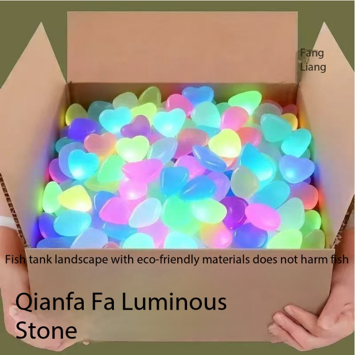1 سم 100 قطعة حجر إوز ملون مضي - مراجعة Fish Aquarium Home وسعره