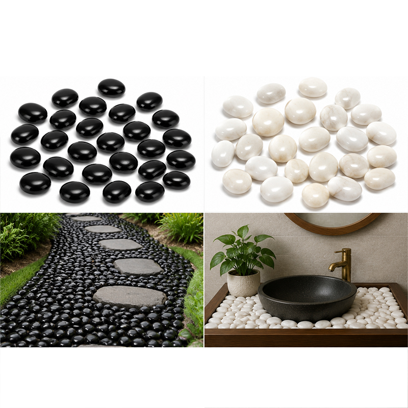 أحجار نهرية مصقولة باللونين ال - مراجعة Fish Aquarium Home وسعره