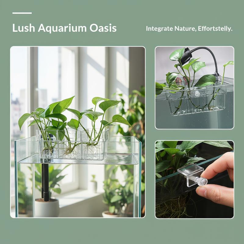 سلة زراعة مائية من الدرجة الغذ - مراجعة Aquarium Fish Tank وسعره