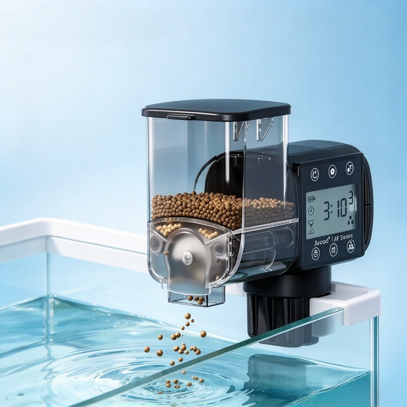 موزع طعام ذكي للأسماك مع مؤقت  - مراجعة Aquarium Fish Keeping وسعره